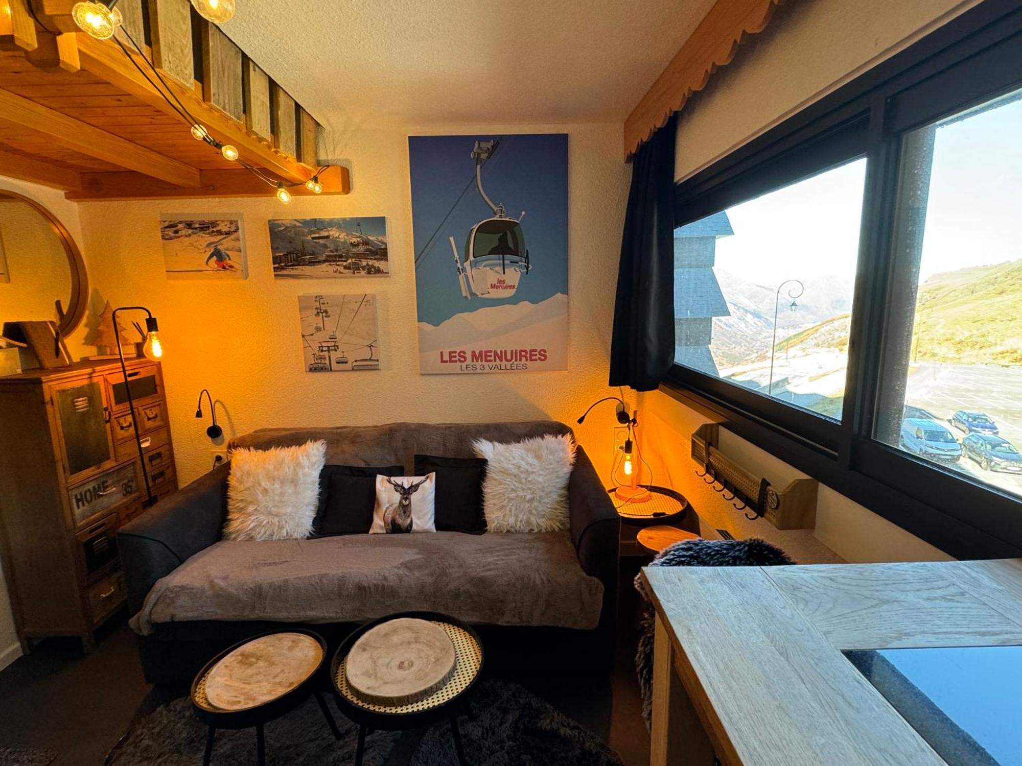 Les Menuires Centre! Chaleureux Studio Sur Les Pistes! سان-مارتن-دي-بيفيل المظهر الخارجي الصورة